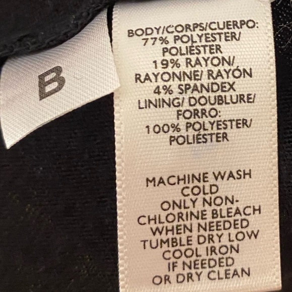 Maternity Dress  by Ann Taylor Loft with 3/4 sleeves with ties. Black Size 4. - Picture 8 of 8